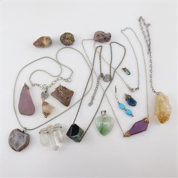 Mixed Jewelry & Stones, 14+ Pieces