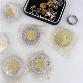Mixed Jewelry & Tokens, 13+ Pieces