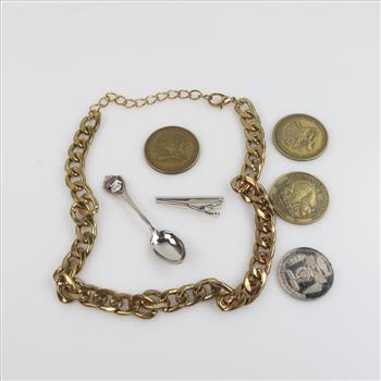 Mixed Jewelry & Tokens, 7 Pieces