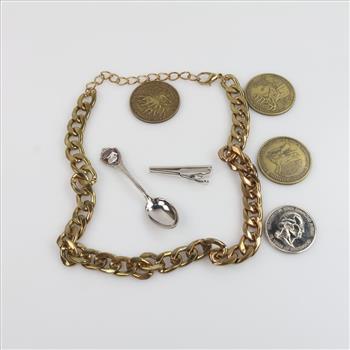 Mixed Jewelry & Tokens, 7 Pieces