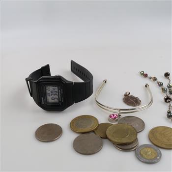 Mixed Jewelry - Watch And Foreign Currency, 10+ Pieces