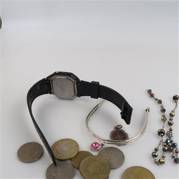 Mixed Jewelry - Watch And Foreign Currency, 10+ Pieces