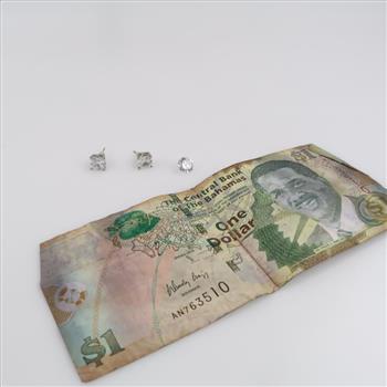 Mixed Jewelry With Foreign Currency, 3 Pieces