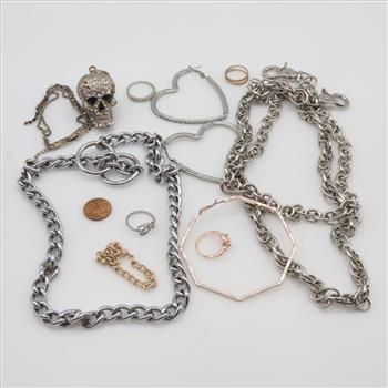 Mixed Jewelry with US Currency, 11+ Pieces