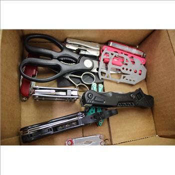 Mixed Multi-Tools And Scissors Bulk Lot, 20 Pieces