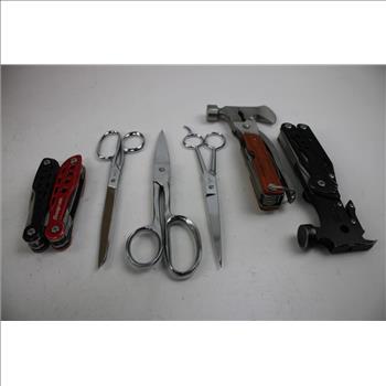 Mixed Multi-Tools And Scissors Bulk Lot, 20 Pieces