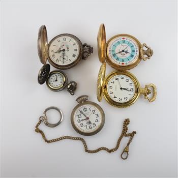 Mixed Pocket Watches And Watch Part, 5+ Watches