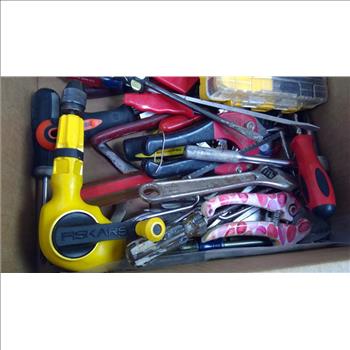 Mixed Tool Lot - Dewalt Drill Bits, Pliers, Screwdrivers, And More