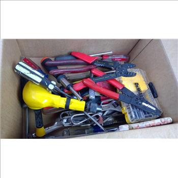 Mixed Tool Lot - Dewalt Drill Bits, Pliers, Screwdrivers, And More