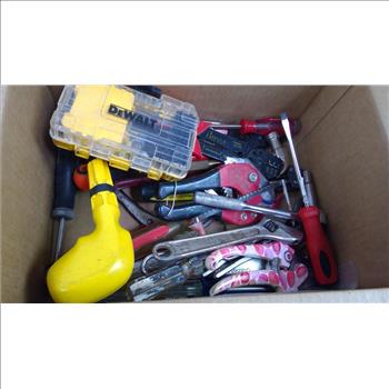 Mixed Tool Lot - Dewalt Drill Bits, Pliers, Screwdrivers, And More