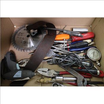 Mixed Tool Lot - Doyle Pliers, Cordless Screwdriver, And More