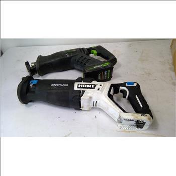 Mixed Tool Lot - GalaxPro, HART Reciprocating Saws, Drill Bits, Pliers, And More