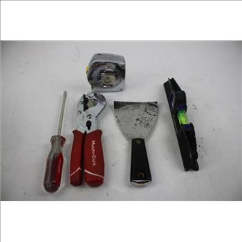 Mixed Tool Lot In Dewalt Tool Bag - Chisel, Pliers, Wrenches, And More