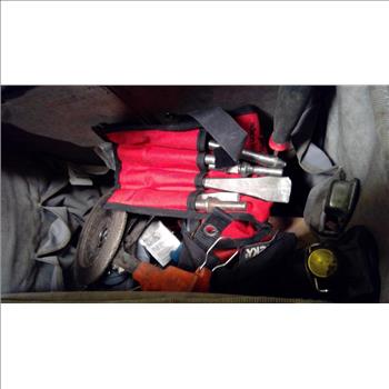 Mixed Tool Lot In Husky Rolling Tool Bag