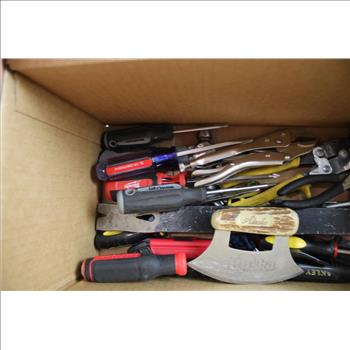 Mixed Tool Lot - Milwaukee Screwdriver, Craftsman Pry Bar, And More