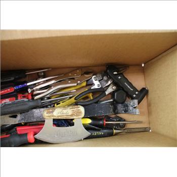 Mixed Tool Lot - Milwaukee Screwdriver, Craftsman Pry Bar, And More