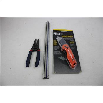 Mixed Tool Lot - Mini Rotary Tool Set, Utility Knives, Socket Set, And More