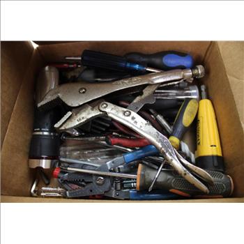 Mixed Tool Lot - Pliers, Flashlights, And More