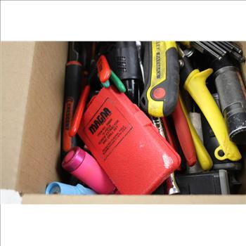 Mixed Tool Lot - Pliers, Flashlights, Wire Strippers, And More