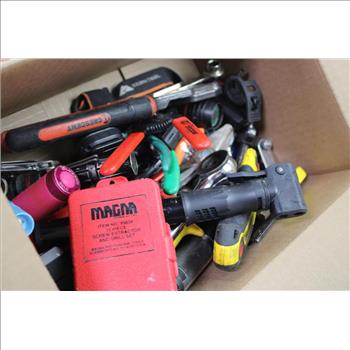 Mixed Tool Lot - Pliers, Flashlights, Wire Strippers, And More