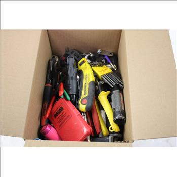 Mixed Tool Lot - Pliers, Flashlights, Wire Strippers, And More