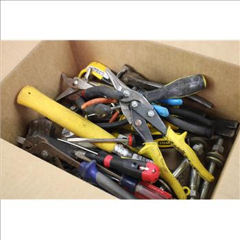Mixed Tool Lot - Pliers, Wire Strippers, Hammer, And More