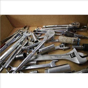 Mixed Tool Lot - Power Torque Socket Tools, Allied Cominbation Wrenches, And More