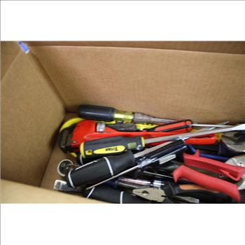 Mixed Tool Lot - Pry Bar, Pliers, And More