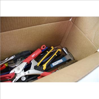 Mixed Tool Lot - Pry Bar, Pliers, And More