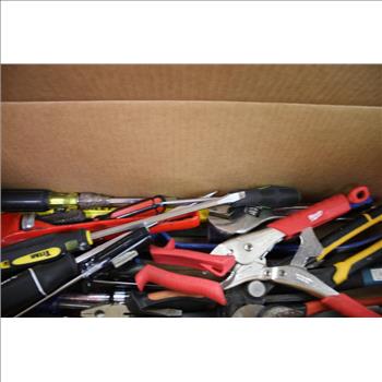 Mixed Tool Lot - Pry Bar, Pliers, And More