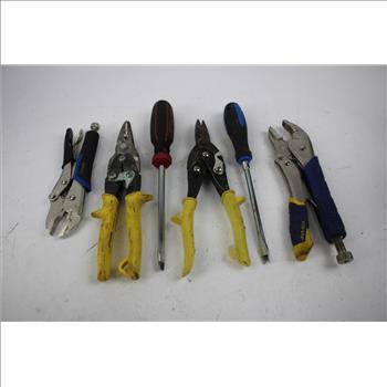 Mixed Tool Lot - Sockets, Pliers, Flashlight, And More