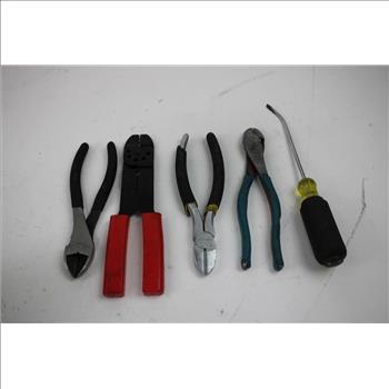 Mixed Tool Lot - Wire Stripper, Pliers, Combination Combination Wrenches, And More