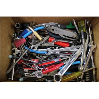Mixed Tool Lot - Wire Stripper, Pliers, Combination Combination Wrenches, And More