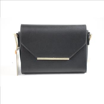 Miztique Black Leather Handbag