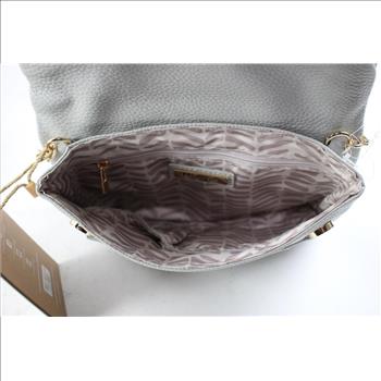 Miztique Grey Leather Side Bag