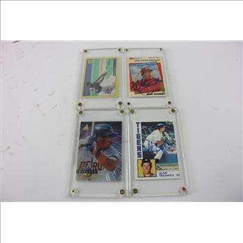 Mlb Baseball Cards And Baseball, 8 Pieces