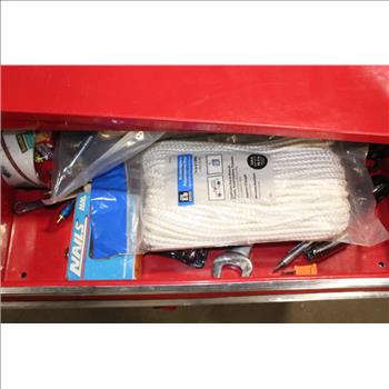 Mobile Tool Cabinet With Tools