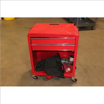 Mobile Tool Cabinet With Tools