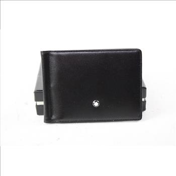 MONTBLANC Wallet 6CC With Money Clip In Grain Leather