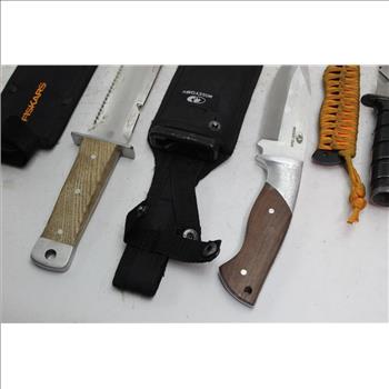 Mossy Oak, Fiskars, + More Fixed Blade Knives, Ust Hatchet, 4 Pieces