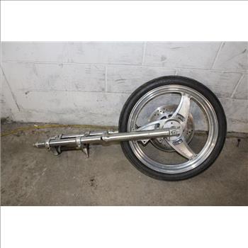 Motorcycle Front Fork And Wheel