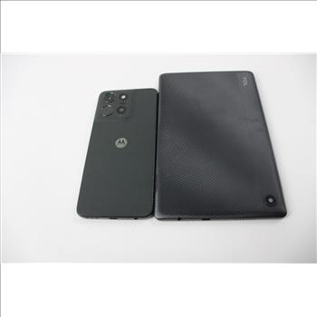 Motorola Cell Phone, And TCL Tablet, 2 Pieces, Sold For Parts