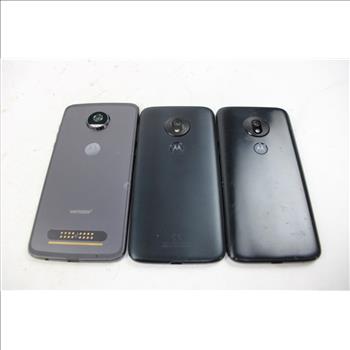 Motorola Cell Phone Lot, 3 Pieces, Sold For Parts