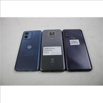 Motorola Cell Phone Lot, 3 Pieces, Sold For Parts