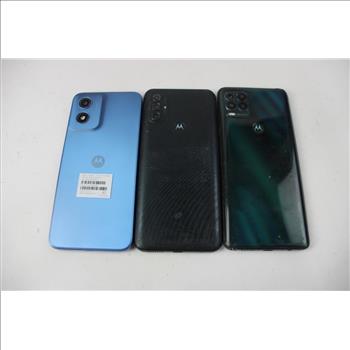 Motorola Cell Phone Lot, 3 Pieces, Sold For Parts