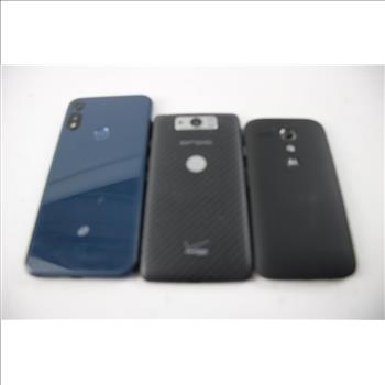 Motorola Cell Phone Lot, 3 Pieces, Sold For Parts
