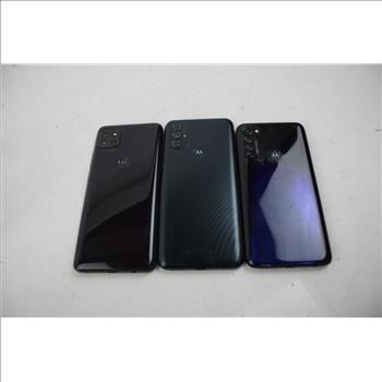 Motorola Cell Phone Lot, 3 Pieces, Sold For Parts