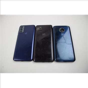 Motorola Cell Phone Lot, 3 Pieces, Sold For Parts