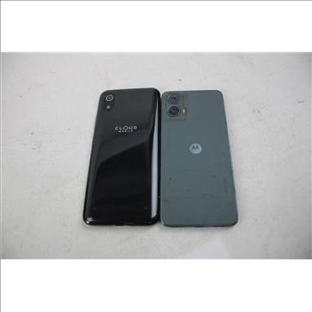 Motorola, Cloud Mobile Cell Phone Lot, 2 Pieces, Sold For Parts
