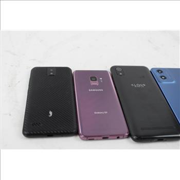 Motorola, Cloud, Samsung Cell Phone Lot, 5 Pieces, Sold For Parts